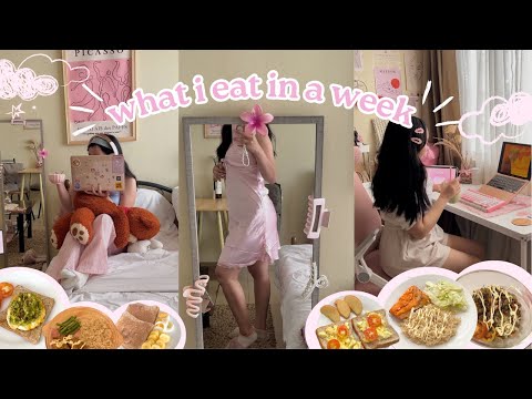 what i eat in a week 🍵 💗🥑 | easy recipes, low-calorie diet plan, homemade, air fryer, living alone