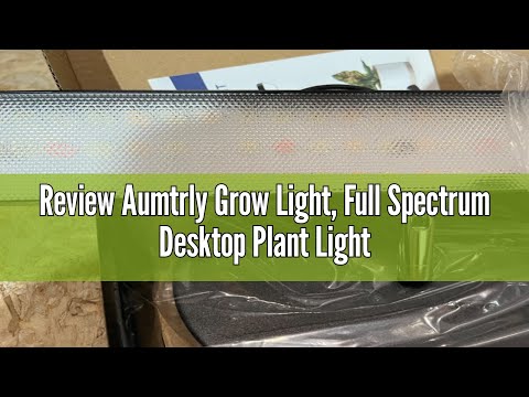 Review Aumtrly Grow Light, Full Spectrum Desktop Plant Lights for Indoor Growing 2 Pack Black, Large