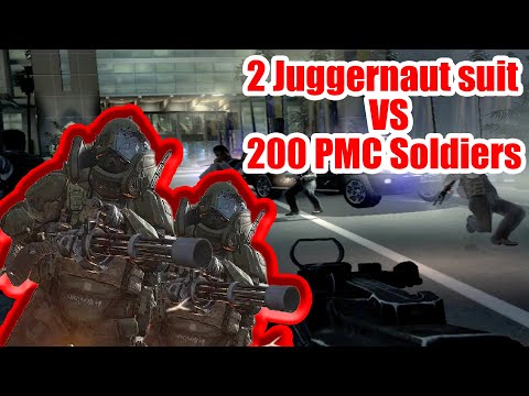 2 Juggernaut suits VS 200 PMC Soldiers in Dubai hotel 【COD:MW3 Dust to Dust】