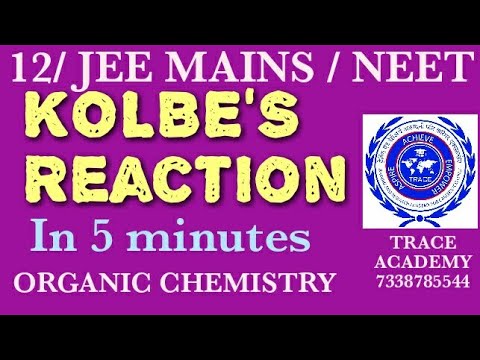 ORGANIC CHEMISTRY / CLASS 12/ KOLBE'S REACTION