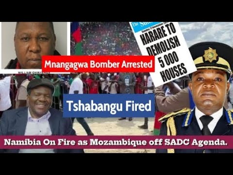 WATCH LIVE; MNANGAGWA Bomber Latest. Mozambique off SADC Agenda, Namibia on Fire, Tshabangu  Fired.