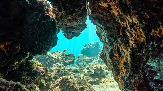 Mediterranean Relax 4K HD. Protected nature reserve filmed in free diving. Mediterranean paradise.