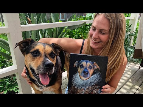 HILARIOUS Custom Pet Portraits (UNBOXING) 👑