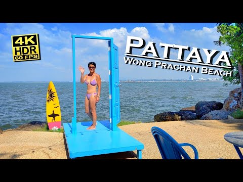 Pattaya Beach Walk Wong Prachan Beach Na Kluea 4K 60fps HDR Dolby Atmos 💖 Walking Tour 👀 Thailand 🇹🇭