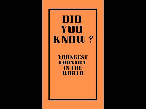 Did you know   -  World's Youngest Country #shorts