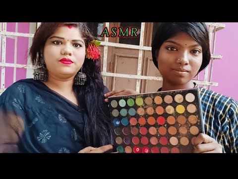 ASMR~Dear Sister Does My Reception Bridal Party Makeup (Tingle's)@asmrsangi7044 👄❤️🌹