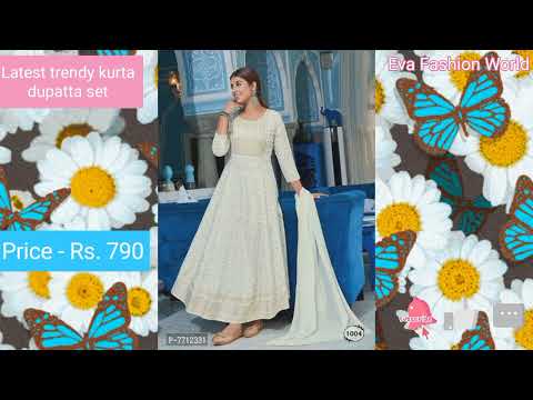 Latest Trendy Kurta Dupatta Set||Anarkali kurta dupatta Set #kurtasets #kurti #kurties