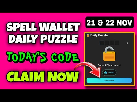 Spell Wallet Daily Puzzle Today 21 November | Spell Wallet Today Puzzle | Spell Wallet Secret Code