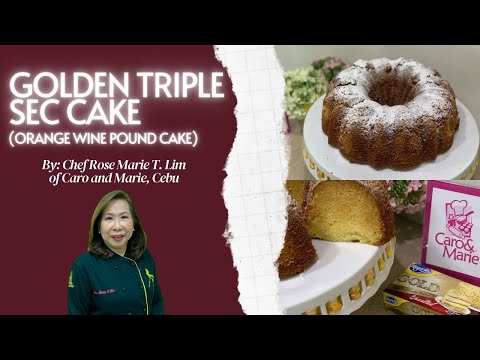 Golden Triple Sec Cake (Orange Wine Pound Cake)