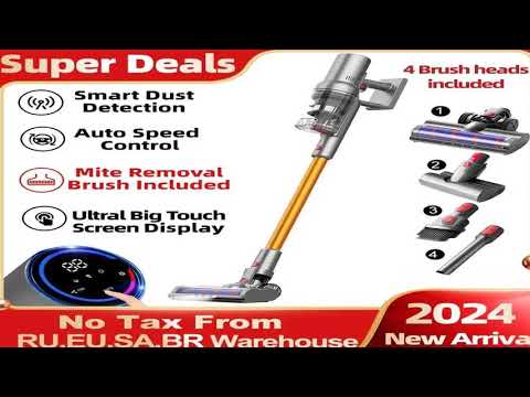 ABIR VC205 Cordless Handheld Vacuum Cleaner,27000PA,Touch Screen,Smart Dust Sens