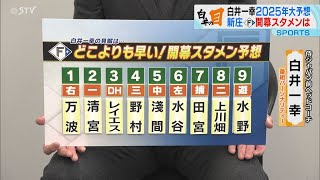 超速！2025年開幕スタメン　白井一幸さんが大予想　期待する選手は？ファイターズ