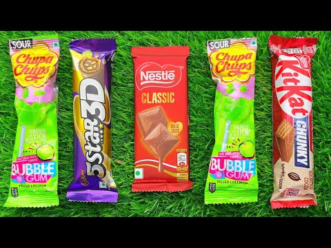 Satisfying video Asmr lollipops candy and chocolate gummy candy unboxing video Asmr.