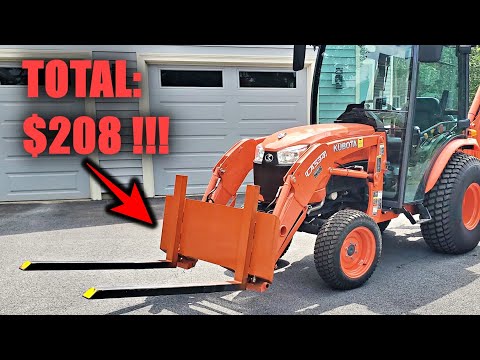 The Absolute Cheapest Way to Make Quick Connect Pallet Forks!