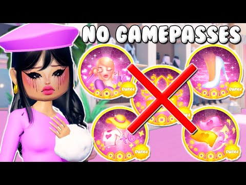 NO GAMEPASSES ALLOWED Challenge In Dress To Impress!