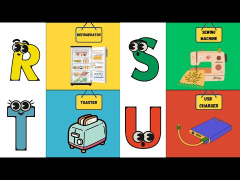 ABC Electric Appliances Song ⚡| Learn A to Z with Fun Machines | Educational Kids Song | #abcd #kids