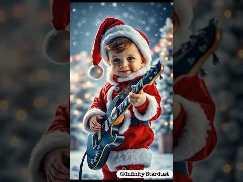 🎸Rock & Roll Little Santa หนุ่มน้อยมาร็อคกีตาร์ให้ฟังครับ!#cutebaby,#christmassanta,#santa,#ซานต้า,