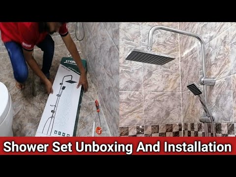 Shower Set Installation And Unboxing | Shower Set Fitting Part 1