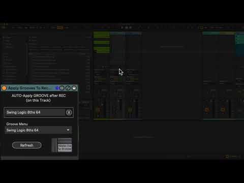 Advanced Groove Control in Ableton Live via Max for Live - How to set grooves to all clips on track