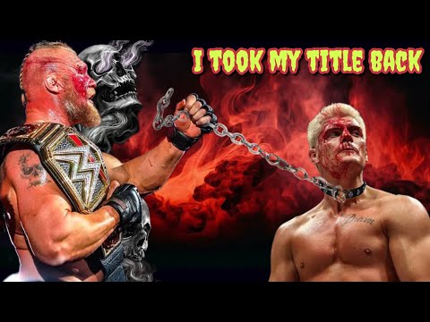 Brock Lesnar Takes Back His Title in Smackdown Live Today | Raw Highlights WWE Crown Jewel 2024