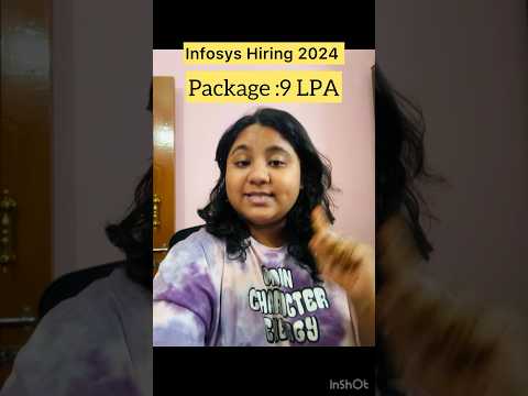 Infosys off campus Hiring 2024+9 LPA package|Mass Hiring #ytshorts #infosys #hiring #2024hiring