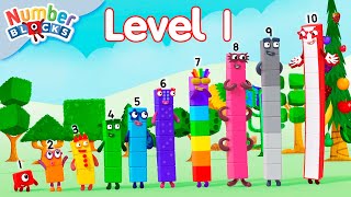 🛠️Building All Numberblocks 1 to 10: Learn and Play Together Level 1🔢| Learn to count | Numberblocks