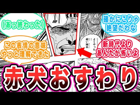 赤犬が急に大人しくなった理由がようやくわかった時の読者の反応集【ワンピース】