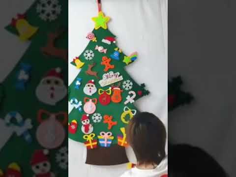 Nonwoven Christmas Day Pendant DIY Decorative Felt Christmas Tree