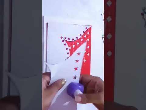 Christmas card making idea #christmascardmaking #christmas #papercardmaking #shortvideo #shorts