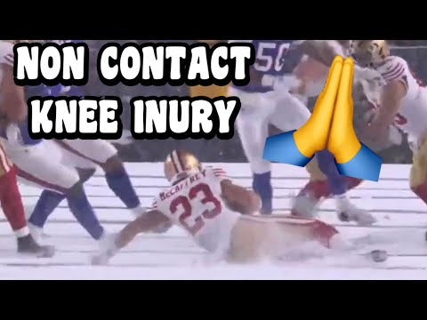 Christian McCaffery NON CONTACT KNEE INJURY 🙏 49ers Vs Bills 2024