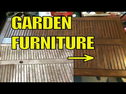 How to paint / stain Garden Furniture