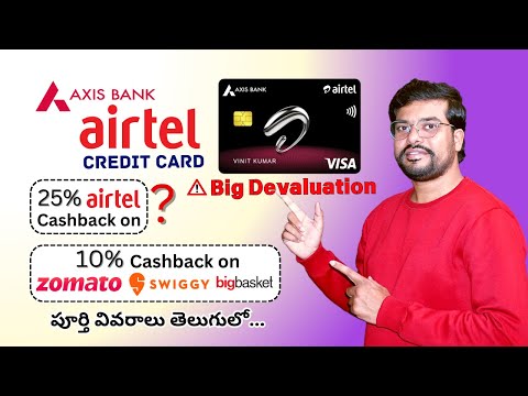 Airtel Axis Bank Credit card review in Telugu | Benefits | Airtel Axis Bank Credit card apply online