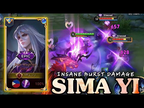 SIMA YI JUNGLE INSANE BURST DAMAGE RANK GRANDMASTER - HONOR OF KINGS