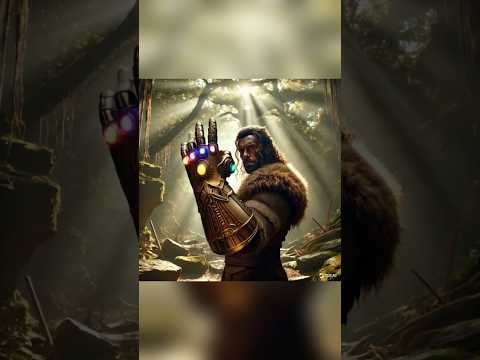 What If a Caveman Found a Infinity Gauntlet #funny #marvel