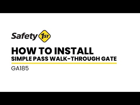 How to Install the Simple Pass Walkthrough Gate | Safety 1st