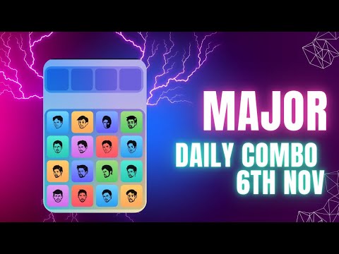 Major Puzzle Durov 6th November | Major Puzzle Today | Major Daily Combo Today