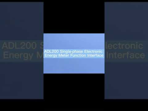 Acrel Electric | Press Enter Key Function Interface of Single Phase Energy Meter ADL200