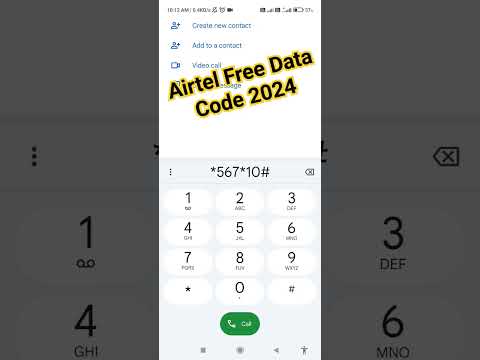 Airtel Free Data Code 2024🤑#airtel #freedata #data