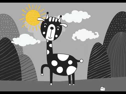 Baby Sensory Black White Story - Finding Ruby - Brain development fun high contrast animation video