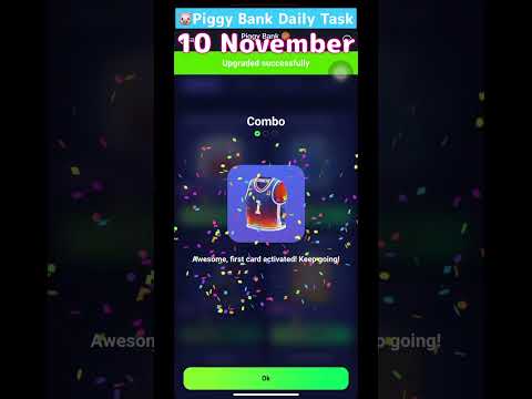 🐷Piggy Bank Daily Combo | 10 November #piggybank #daily #combo #Today #10november #telegram #game