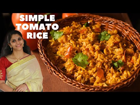 15 मिनट में ही बनाओगे ये South Indian TOMATO RICE | Quick & Simple Masala Tomato Recipe thakkali