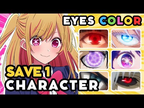 Save 1 ANIME CHARACTER for each EYES COLOR 👀🔥 | ANIME QUIZ