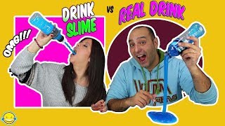 DrINk SLiMe vs ReAl DrInK!! BeBiDa ReAl vs BeBiDa dE SLiMe!! MoMenToS DiVeRtIdOs