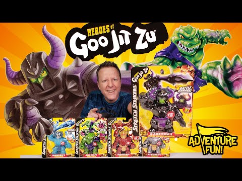 5 Heroes of Goo Stretch Strikers Ultra Rare Black Knight Orbitox Series 11 AdventureFun Toy review!