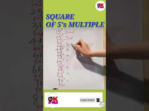 square root trick । square of I to 30।square of 5 digit numbers trick square of 55