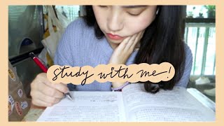 Study with me┃2hrs/no music/一起乖乖在家讀書吧📖