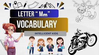 Words That Start With Letter Mm | m words | Learn Letter m | m word vocabulary | phonic sounds | Mm