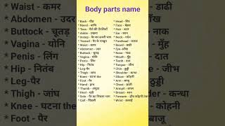 Body parts name #vocabulary #phrasalverbs #english #grammar #idioms