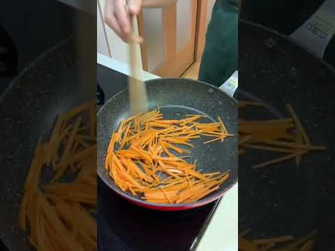 How to make Kimpira burdock 〜Miki’s Kitchen〜 #japanesehomecooking #burdockroot #carrot