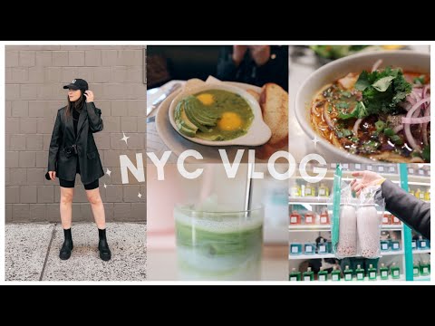 nyc diaries | exploring the city, trying new foods, matcha latte tutorial!