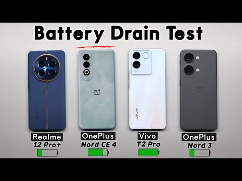 OnePlus Nord CE 4 vs Realme 12 Pro Plus vs Vivo T2 Pro vs OnePlus Nord 3 Battery Drain Test!